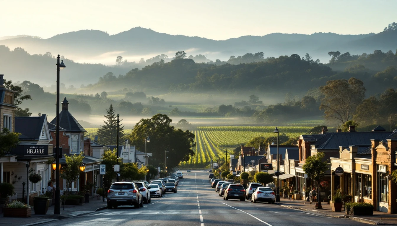 Healesville and its landscape in the Yarra Ranges